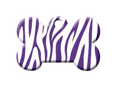 Knochen Zebra Violett, 3 x 2 cm
