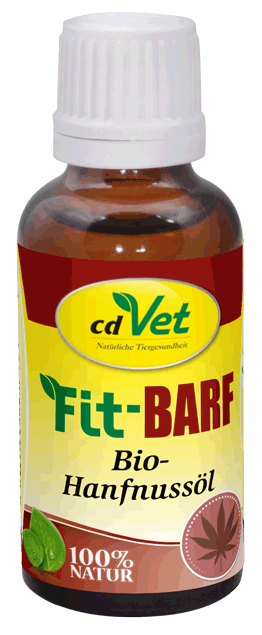 Fit-BARF Bio-Hanfnussöl, 30, 100 und 250 ml