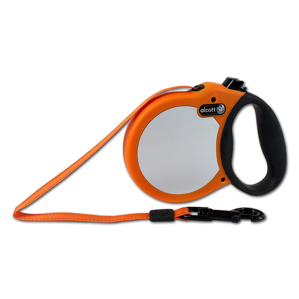 Essentials Abenteuer Rollleine, neon orange M, 5 m, 30 kg