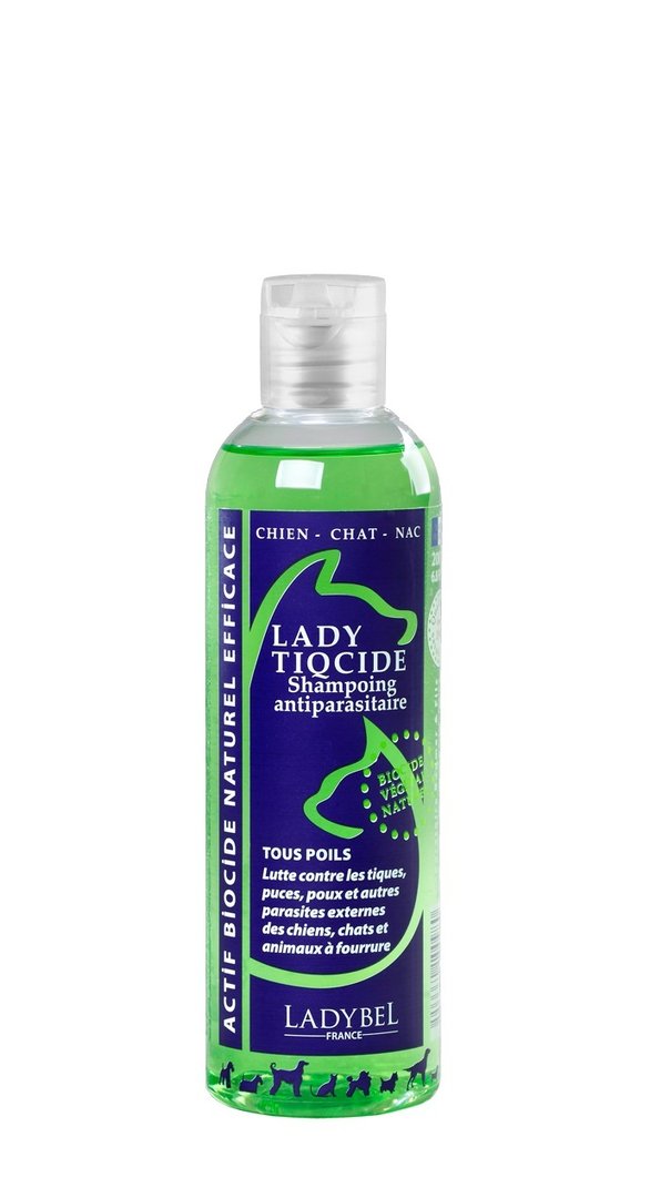 LADY TIQCIDE, Aktives Shampoo gegen Parasiten, 200 ml bis 20 Ltr